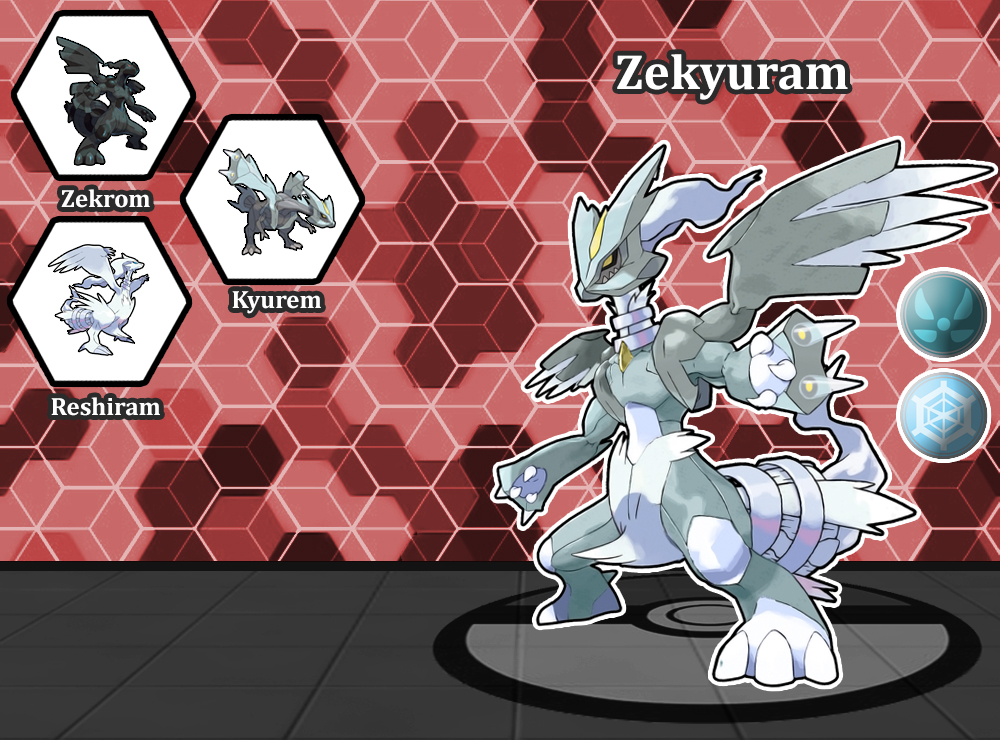 12 Zekrom, Kyurem, and Reshiram  All legendary pokemon, Pokemon art,  Pokemon fusion