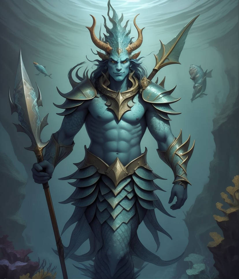 Merfolk Ranger Merfolk Warrior by doggodranu on DeviantArt