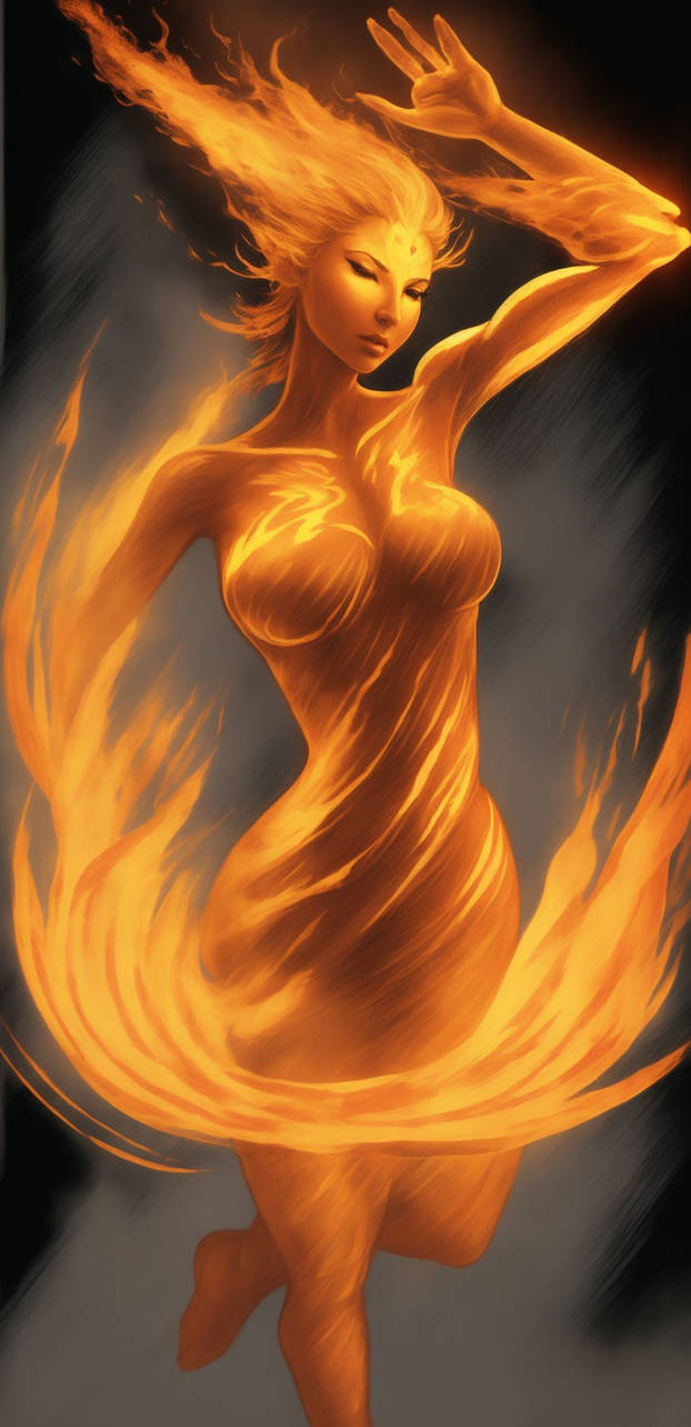 Lesser Fire Wisp Lesser Fire Elemental by doggodranu on DeviantArt