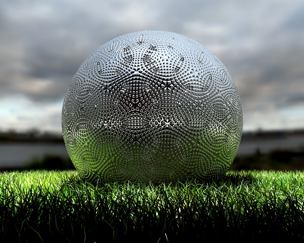 Alien Golf Ball -Grassy Ash-