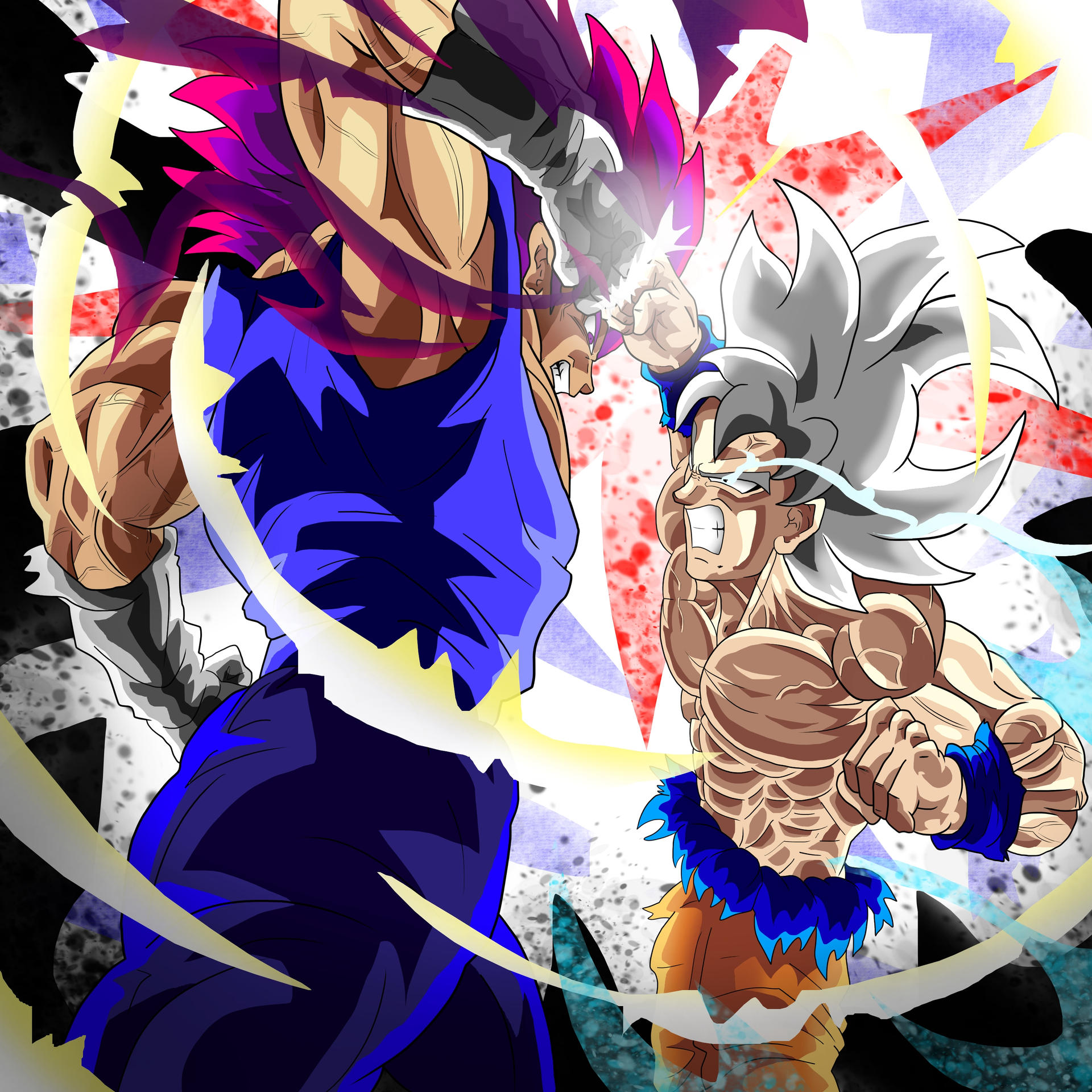 Ui Sign Vegeta Goku UI VS Vegeta UE by LEGEND357 on DeviantArt