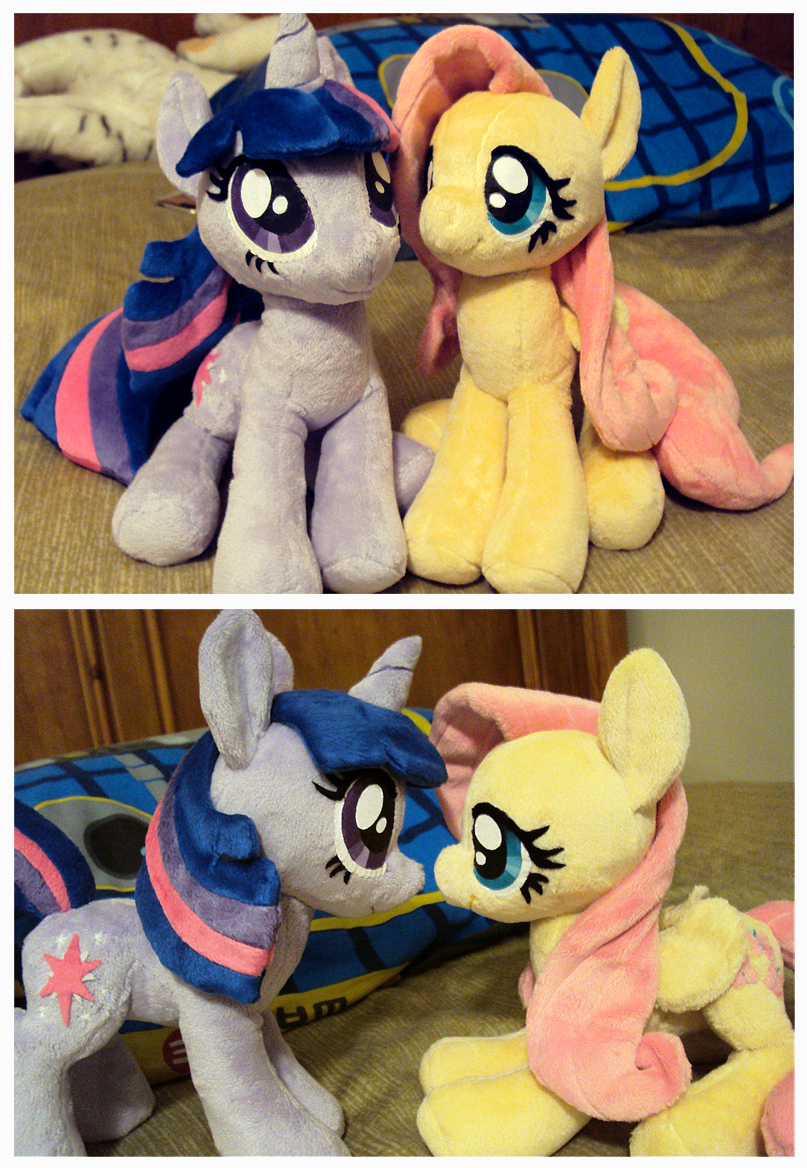 New Fluttershy and Twilight Plushies