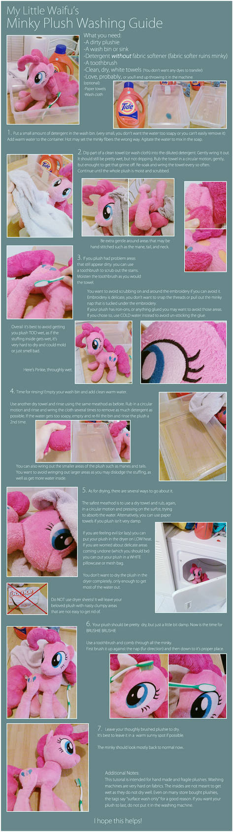 Minky Plush Washing Guide by ButtercupBabyPPG