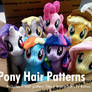 Pony Hair Mane+Tails Pattern 7 Pack - on Etsy!