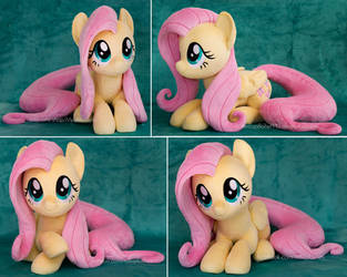 Laying Fluttershy Plush