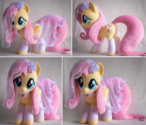 18in Fluttershy Plushie with Bridal Nighty