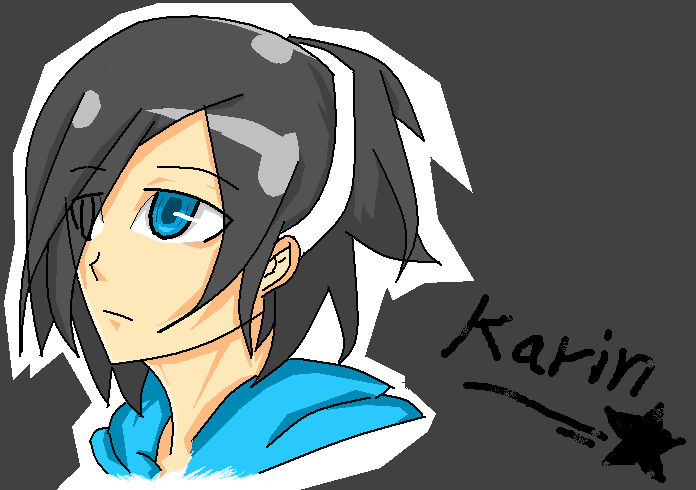 OC : KARIN - stare away by rio-aja on DeviantArt