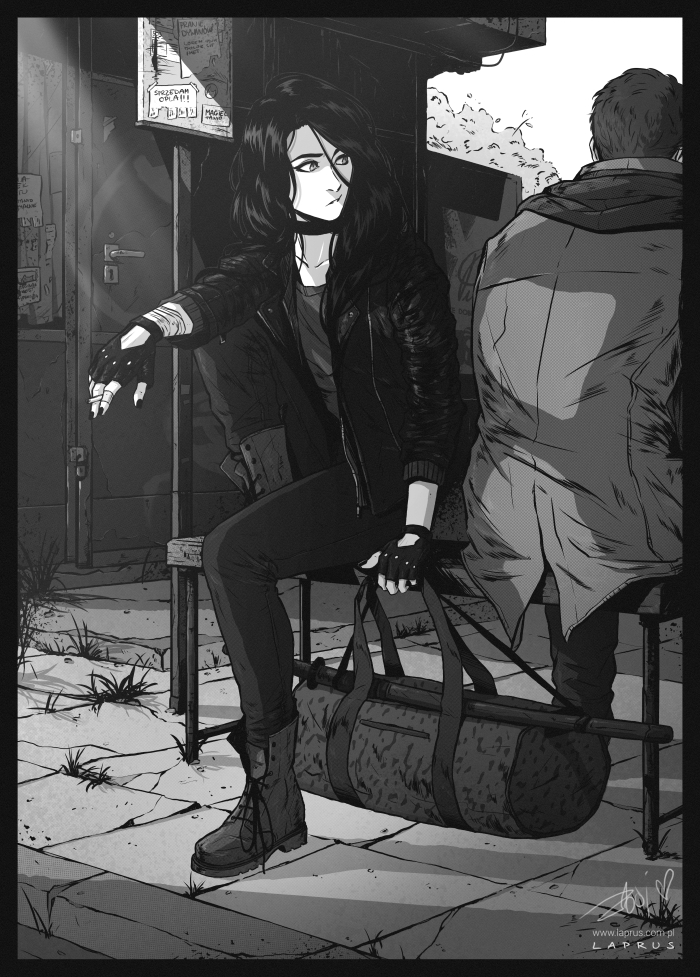 'Exist' comic - chapter 3 cover by senes