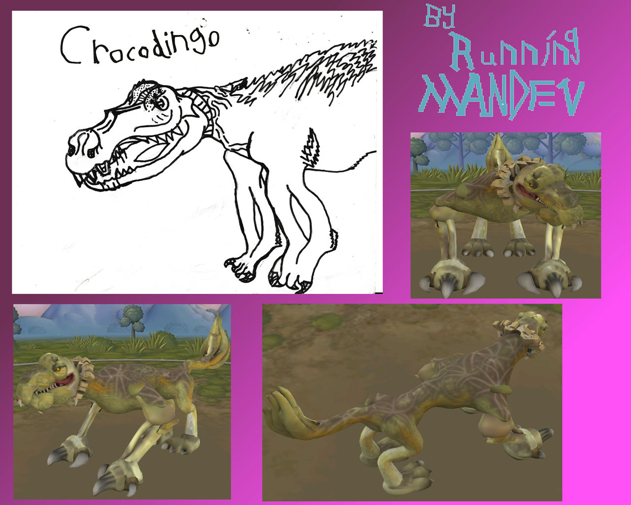 cryptidABCs#0061:Crocodingo by theRunningmandev on DeviantArt