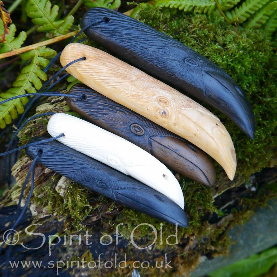 Raven and crow amulets by Spirit of Old by SpiritOfOld Raven and crow amulets by Spirit of Old by SpiritOfOld