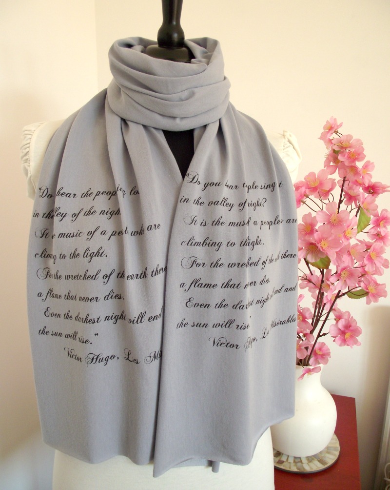 Les Miserables Literary Scarf