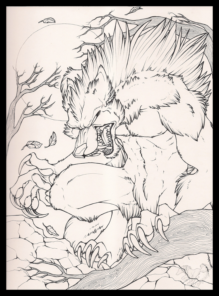 White Were 2015 Ink by StangWolf