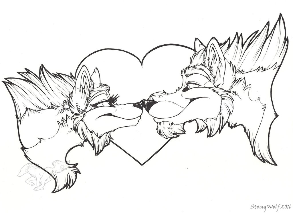 Tala and Nash Valentine's Ink by StangWolf