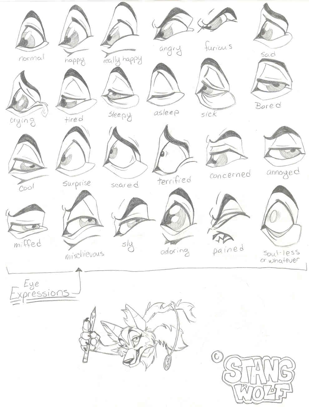Eye Expressions by StangWolf on DeviantArt