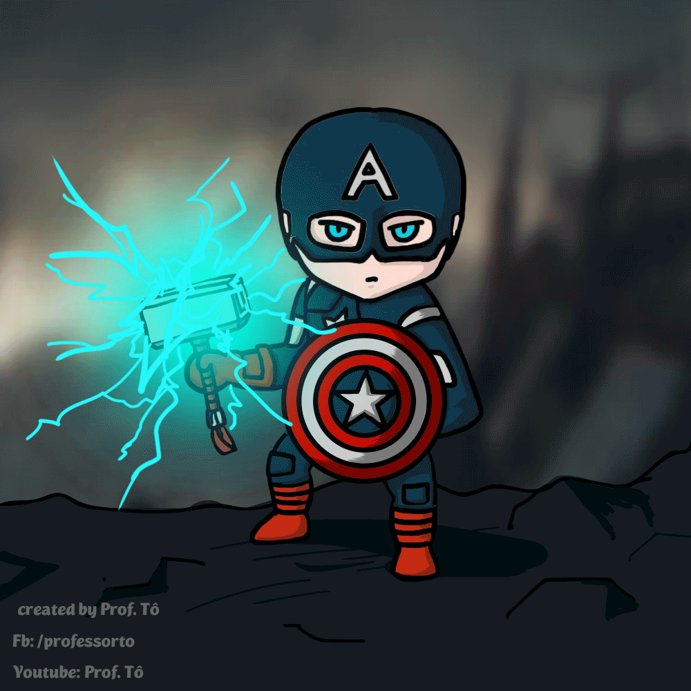 Captain America with Mjolnir by entees254 on DeviantArt