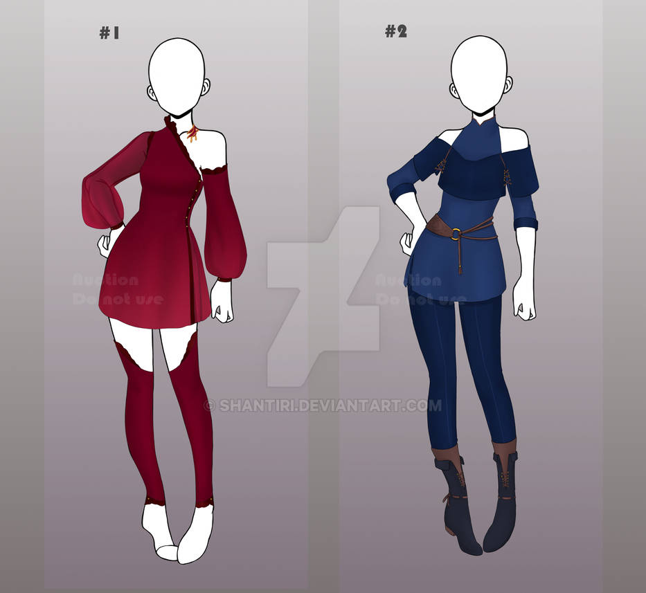 [CLOSED] Adoptable outfits by Shantiri on DeviantArt