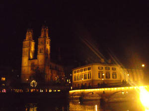 Grossmunster in the night