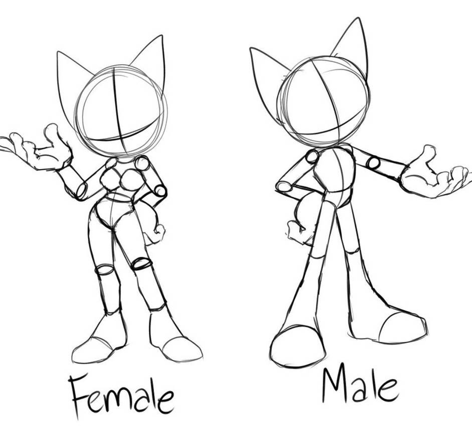 Male and Female base. by Creamthecuterabbit on DeviantArt