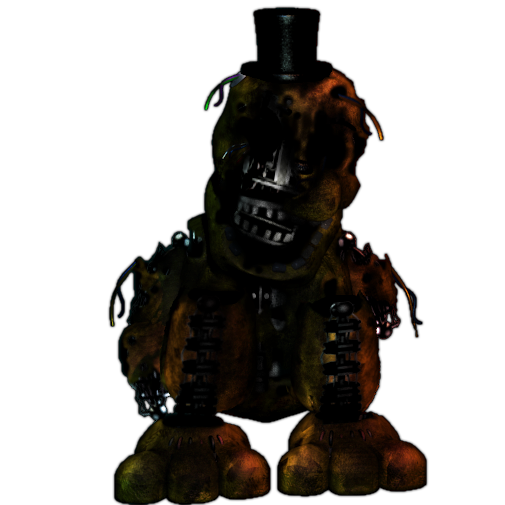 Broken down Fredbear (Golden Freddy) by wanderingbonzi on DeviantArt