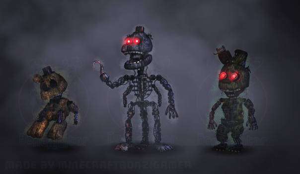 Fnaf 3 minigame shadow Bonnie and shadow Freddy by ramoncianoedits
