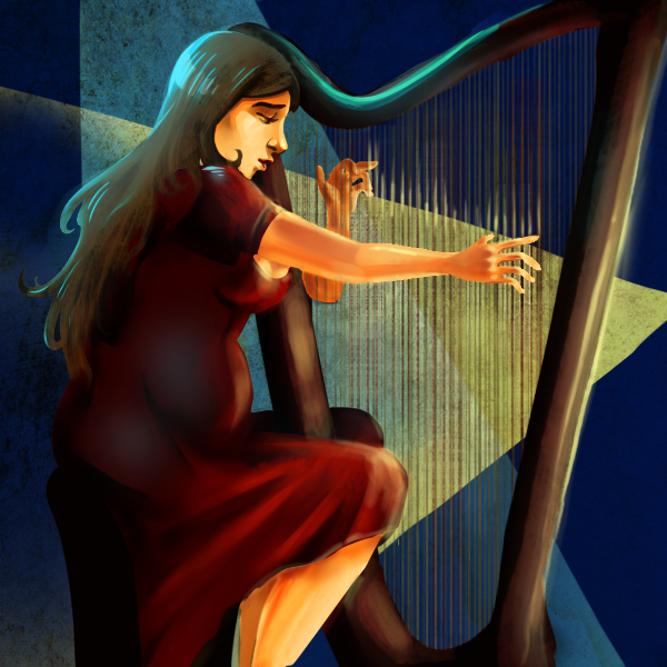 Speedpaint request-Chubby harpist