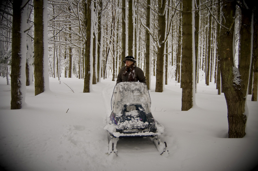 Snowmobile ride