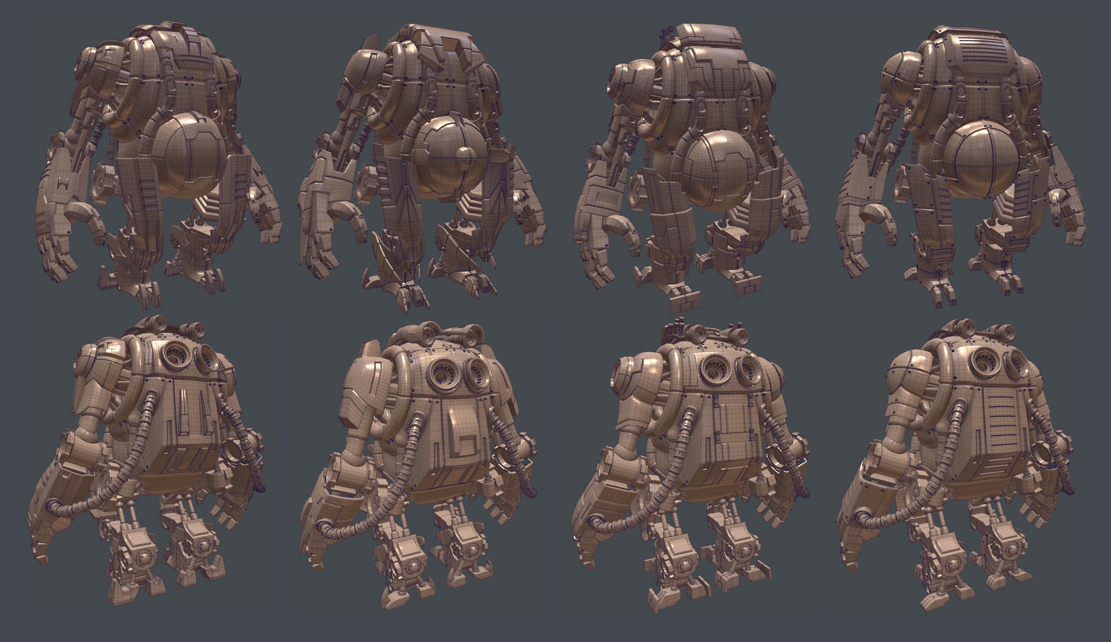 Mech Classes Wireframe by DmitrySachiyants on DeviantArt