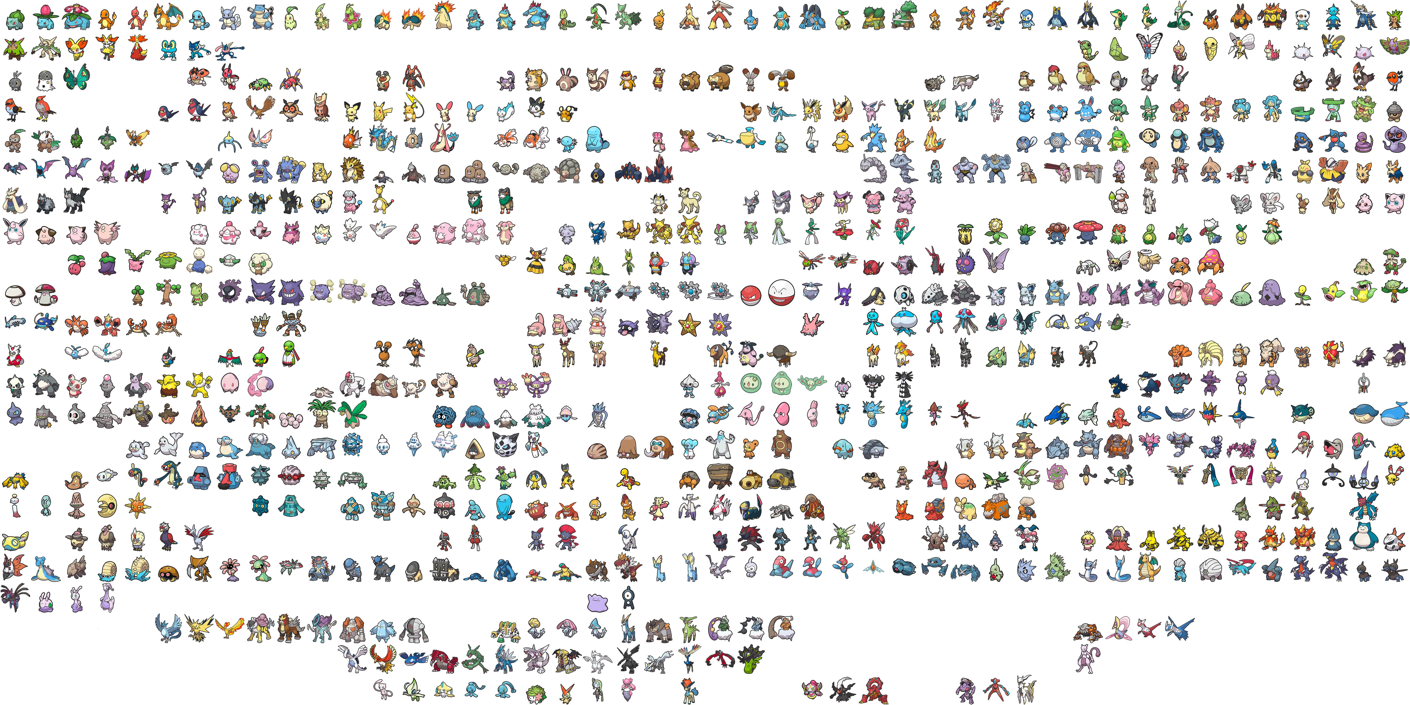 Hoenn Dex GSC Sprites Normal Colours by Axel-Comics on DeviantArt