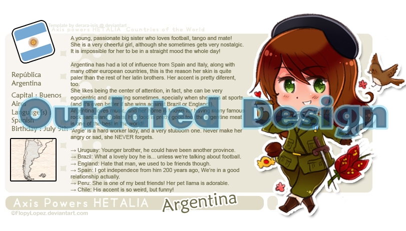 Hetalia OC Profile: Argentina