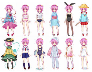 Satori in Various Clothes.