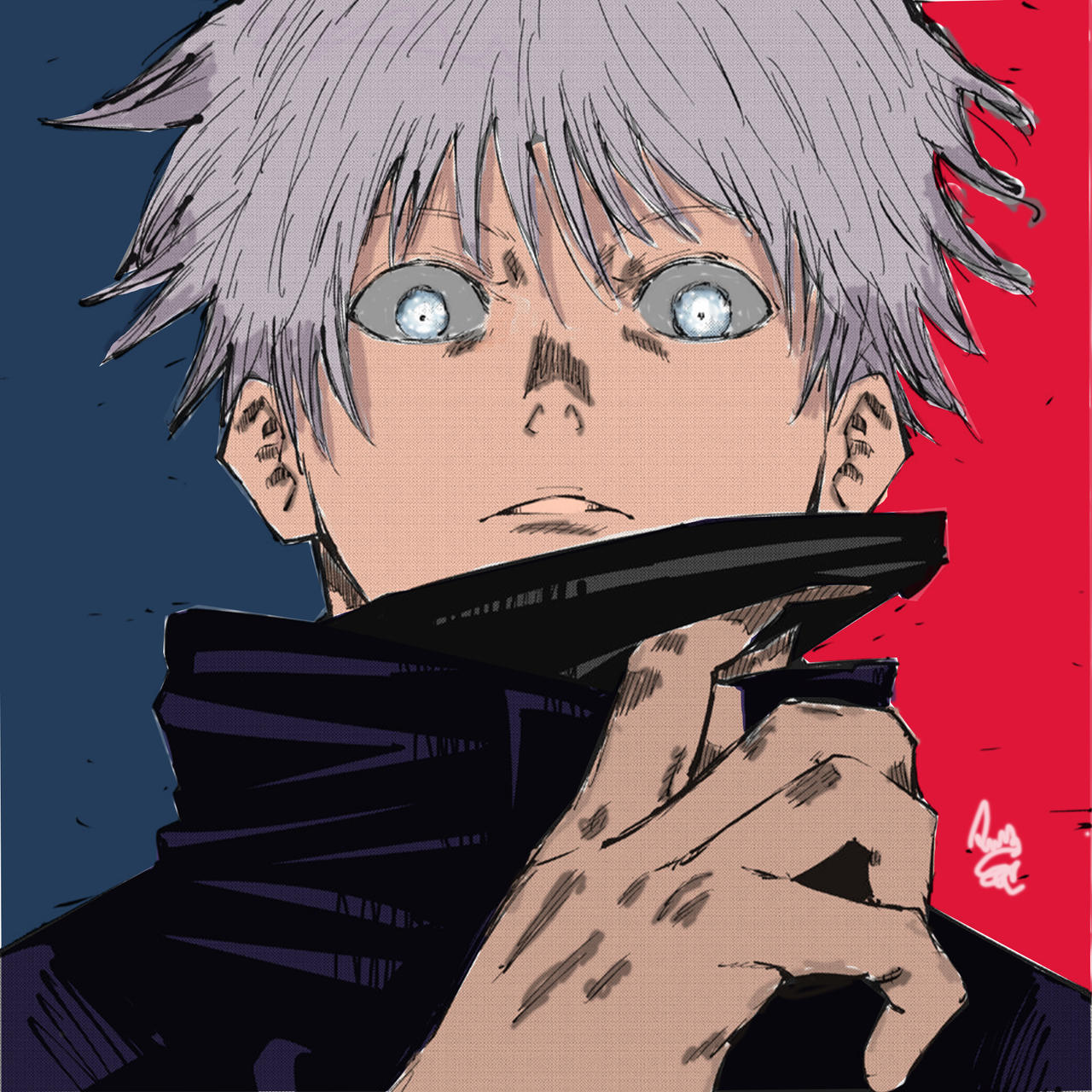 Gojo Powercolor Gojo (COLORED) by KangX95 on DeviantArt