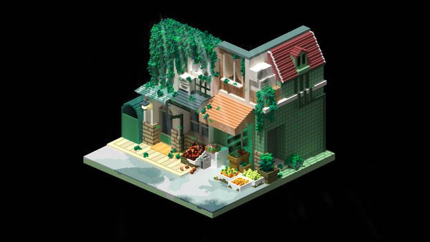 Street - Voxel Art