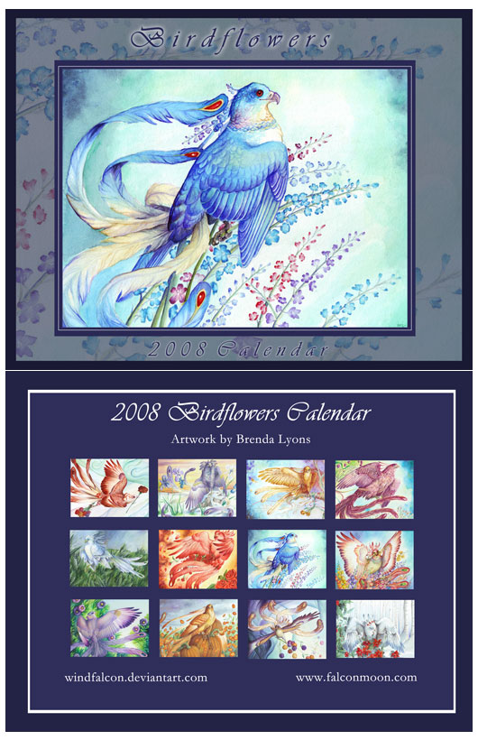 Birdflowers 2008 Calendar