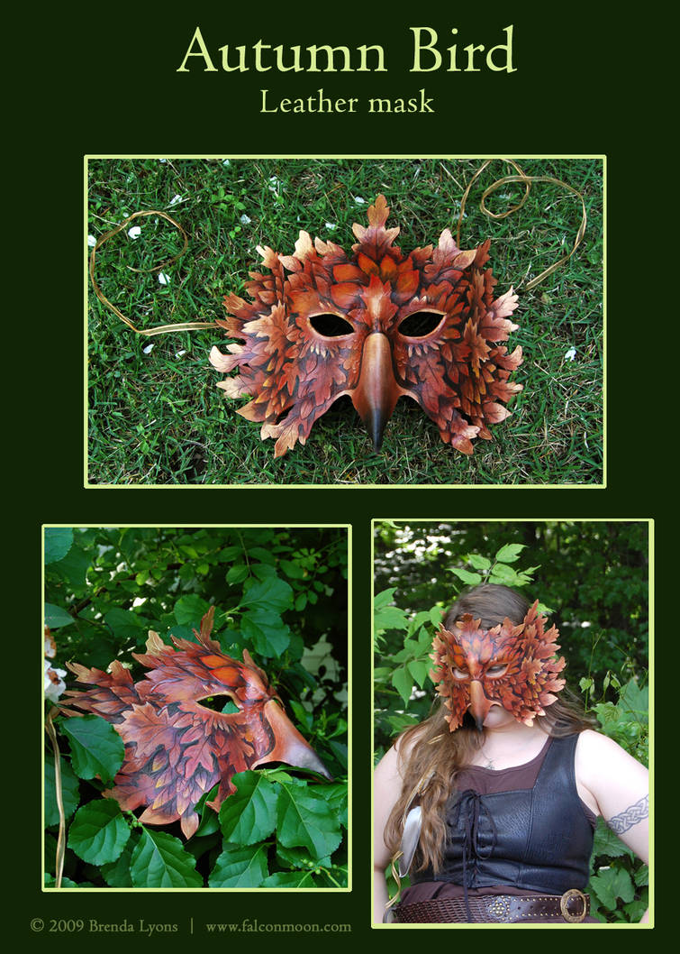 Autumn Bird - Leather Mask by windfalcon on DeviantArt