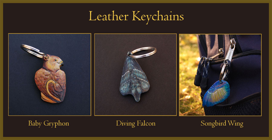 Leather Keychains 1