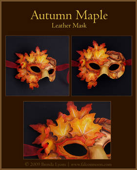 Autumn Maple - Leather Mask