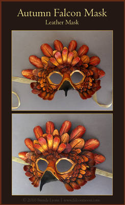 Autumn Falcon Leather Mask