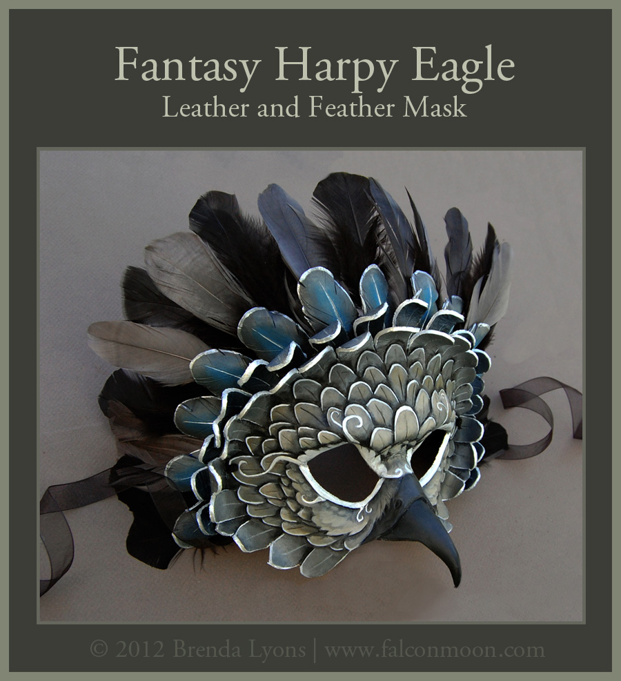 Fantasy Harpy Eagle - Leather Mask