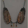 Red Tailed Hawk Wings - Leather Pendant