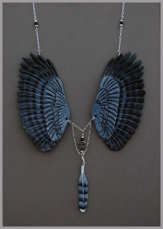 Harpy Eagle Wings - Leather Pendant