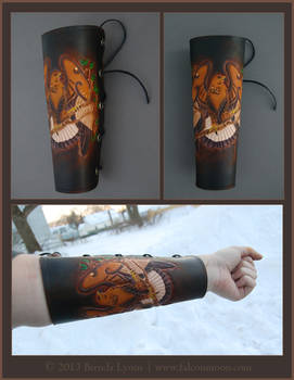 Golden Eagle Leather Archery Arm Guard