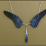 Peregrine Falcon Wings - Leather Necklace