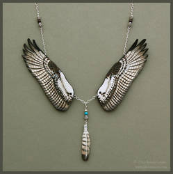 Osprey Wings - Leather Necklace