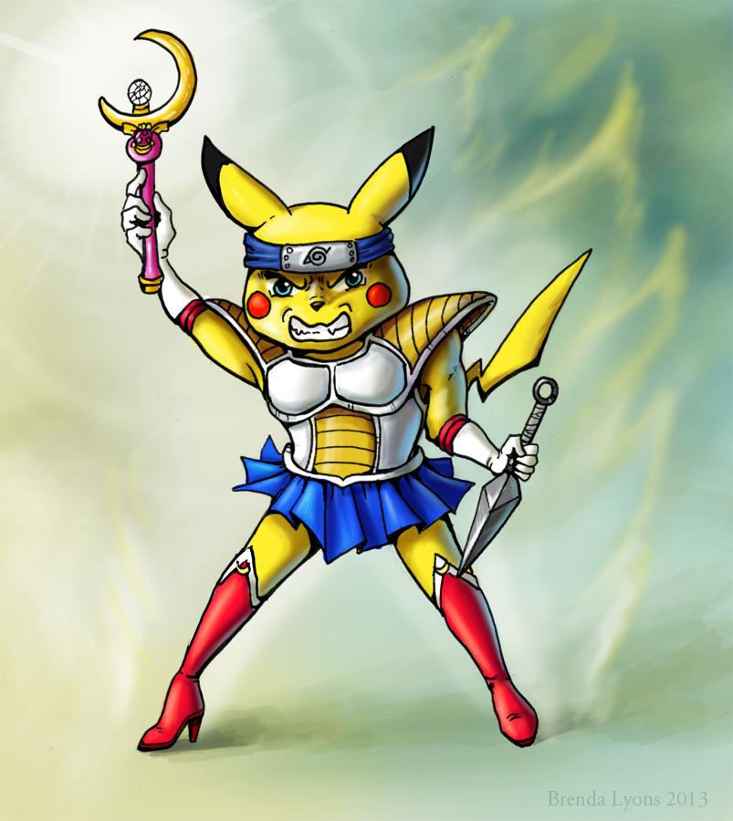 Sailor Saiyan Shinobi Pikachu