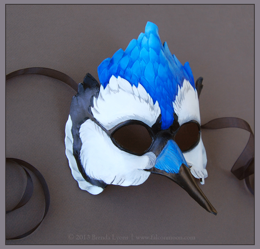 Blue Jay - Leather Mask