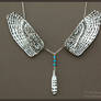 Snowy Owl Wings - Leather Necklace