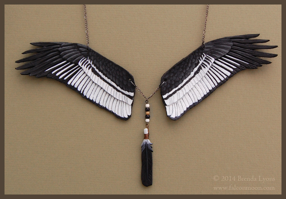 Andean Condor - Leather Wing Necklace