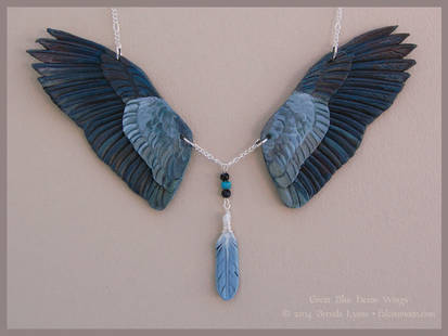 Harpy Eagle Wings II - Leather Wing Necklace by windfalcon on DeviantArt
