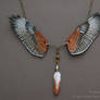Ferruginous Hawk Wings - Leather Necklace