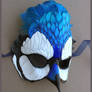 Jeweled Blue Jay - Leather Mask